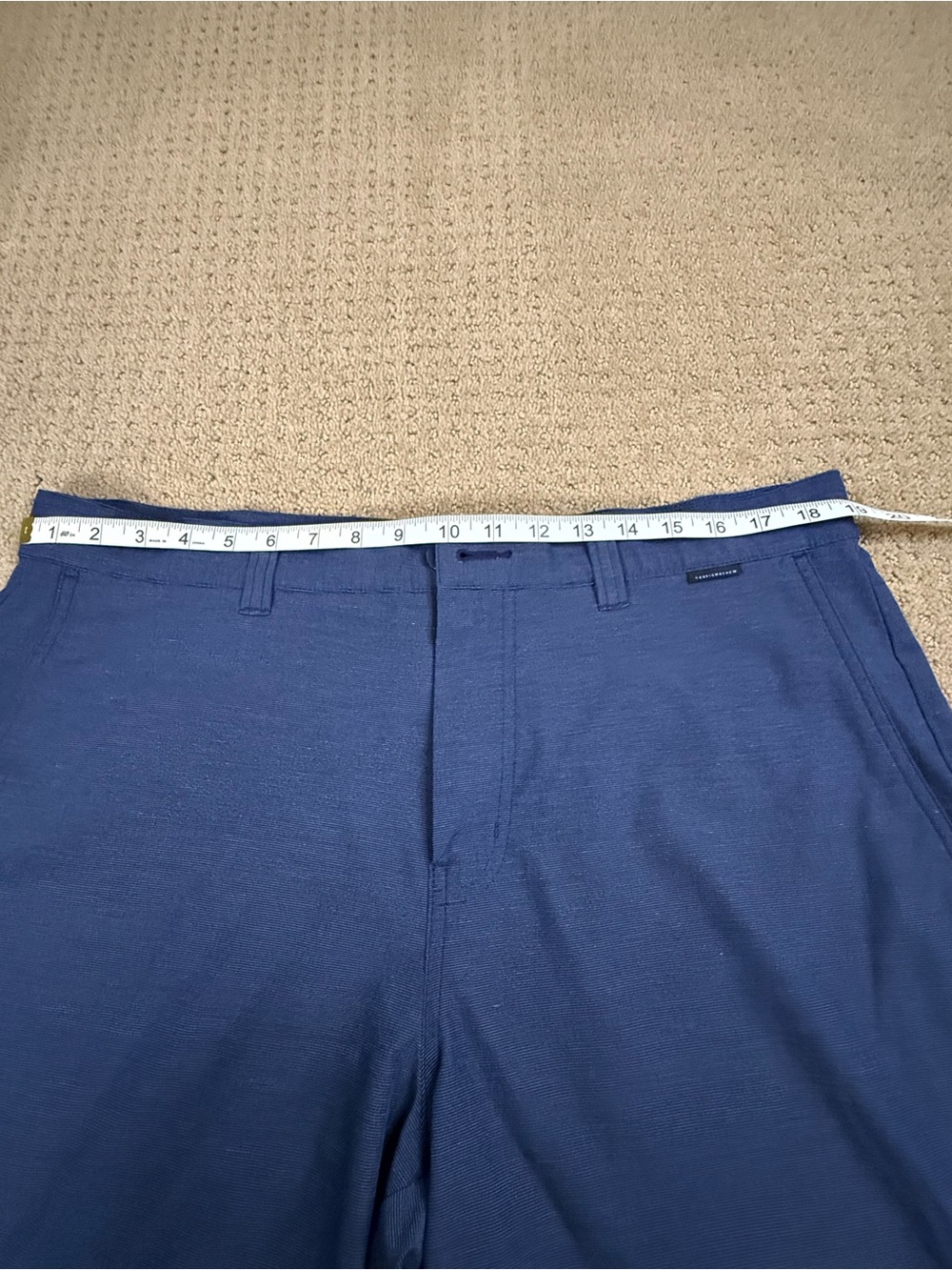 Travis Mathew Navy Performance Flat Front Shorts - Picture 5 of 10